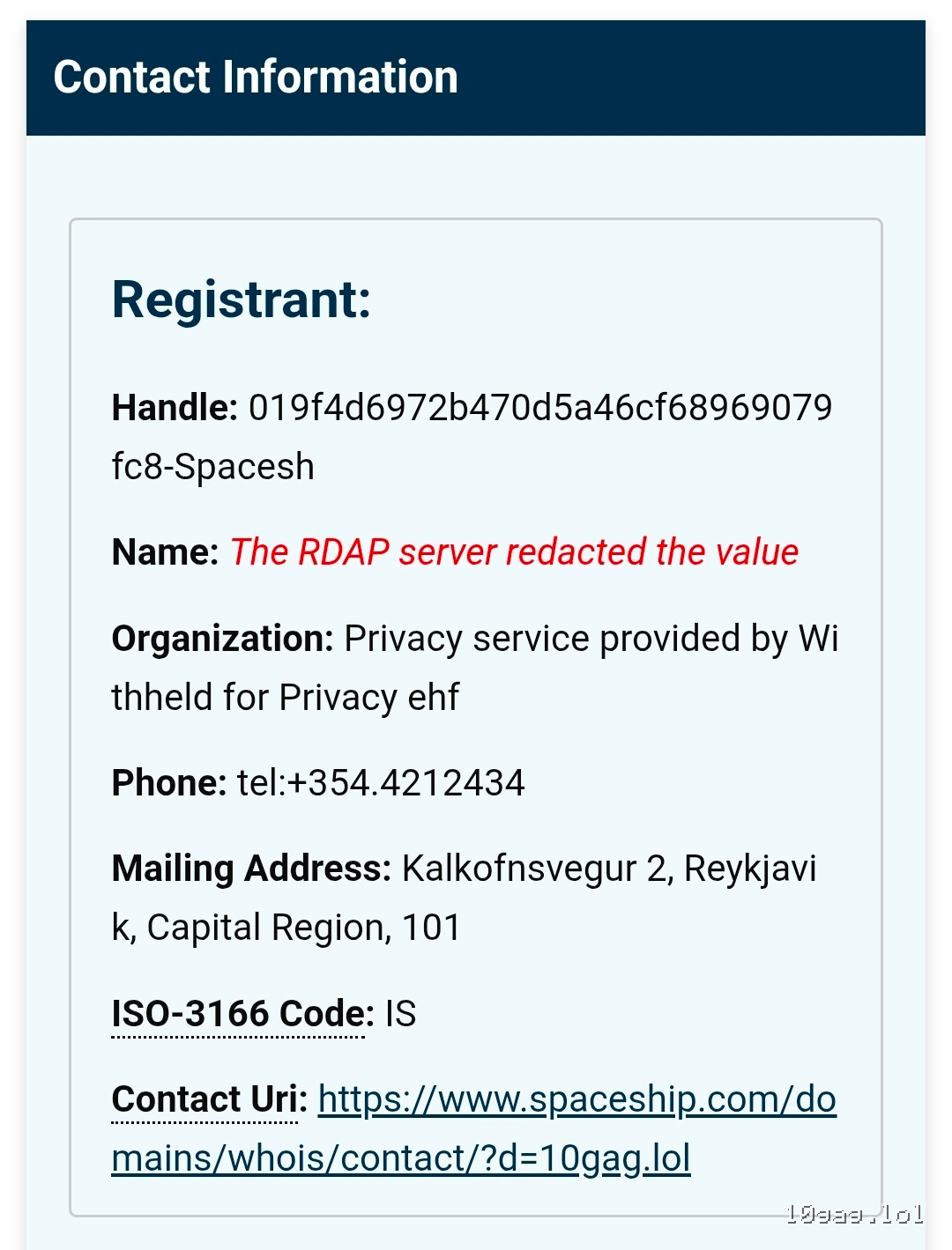 In case anyone is interested, domain and contact information points to Island. I had to check. You degenerts running this place, tell us more about yourself.