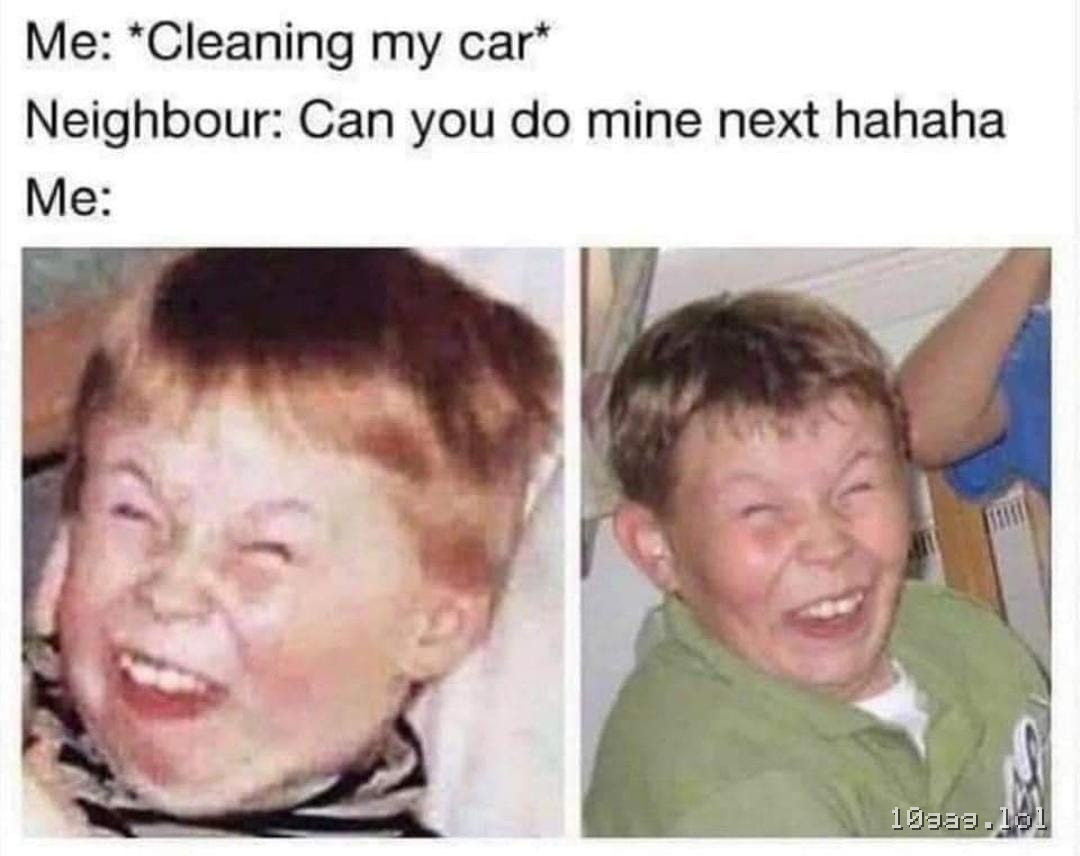 Gotta play along with the neighborhood banter