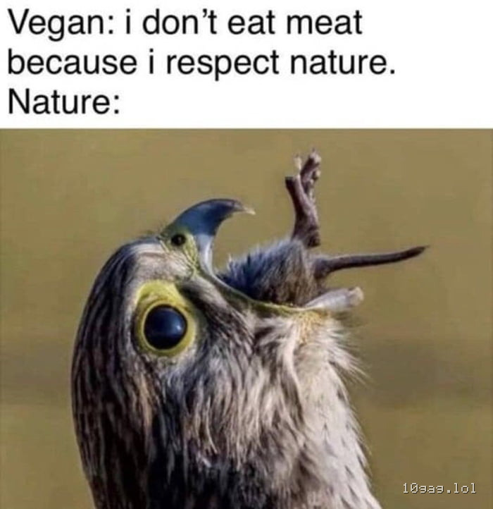 Nature is scary