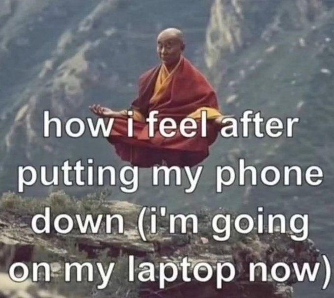 The laptop is for serious stuff
