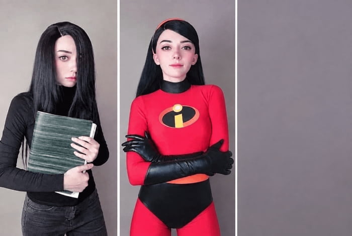 If they ever make a "live action" Incredibles they should cast this girl and have her make the costumes (assuming she made this one)