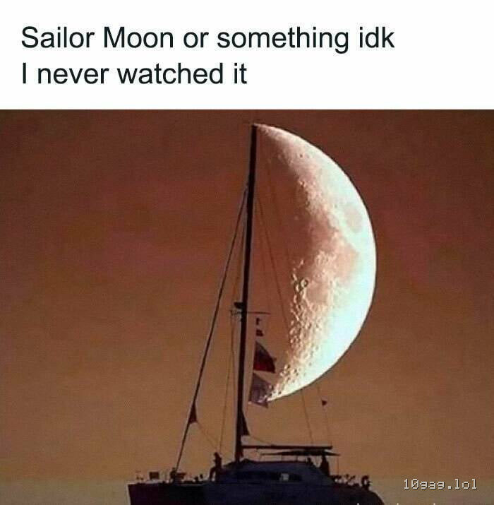 No, not moon moon, that's Mars.