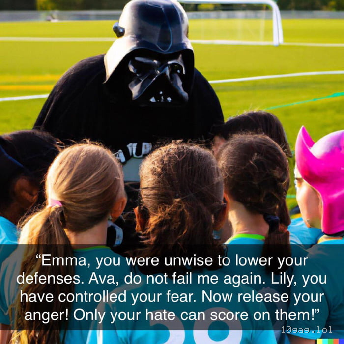 Would you call him Coach Vader, Coach Darth, Darth Coach, or Coach Annie?